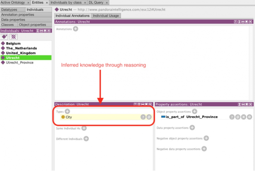 Protege Editor Reasoning